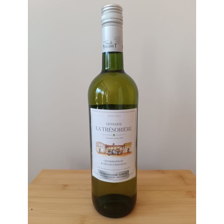 DOMAINE LA TRESORIERE CHARDONNAY & CEPAGES RESISTANTS sans alcool 75cl