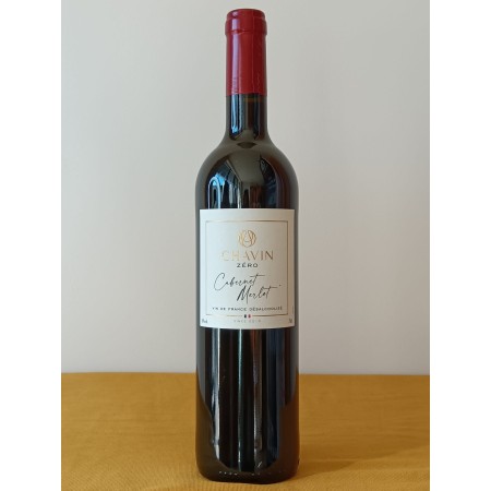 CHAVIN ZERO CABERNET SAUVIGNON - MERLOT sans alcool 75cl