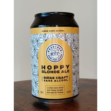 BROOTHER BIERE HOPPY BLONDE ALE bière artisanale sans alcool 33 cl