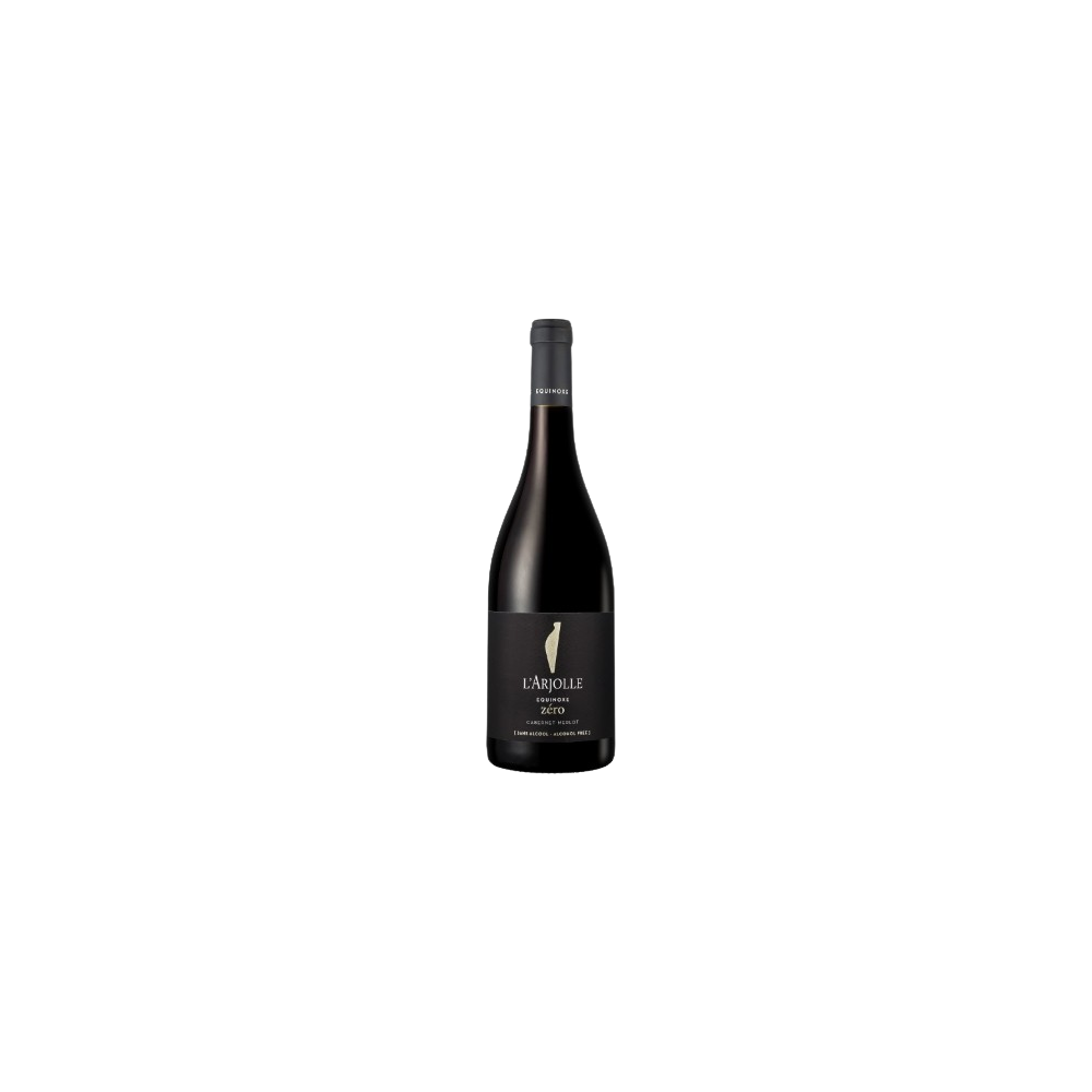 L'ARJOLLE EQUINOXE ZERO ROUGE CABERNET - MERLOT sans alcool 75cl
