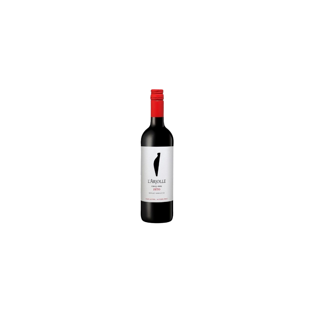 L'ARJOLLE EQUILIBRE ZERO MERLOT GRENACHE ROUGE sans alcool 75cl