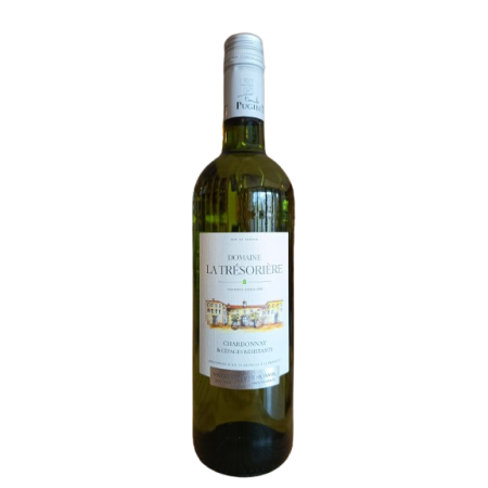 DOMAINE LA TRESORIERE CHARDONNAY & CEPAGES RESISTANTS sans alcool 75cl