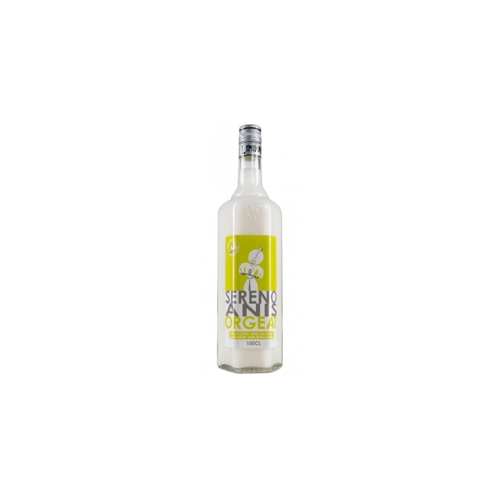 SERENO ANIS-ORGEAT apéritif anisé sans alcool sans sucre sans réglisse 100 cl