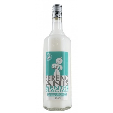 SERENO ANIS MENTHE GLACIALE apéritif anisé sans alcool sans sucre sans réglisse 100 cl