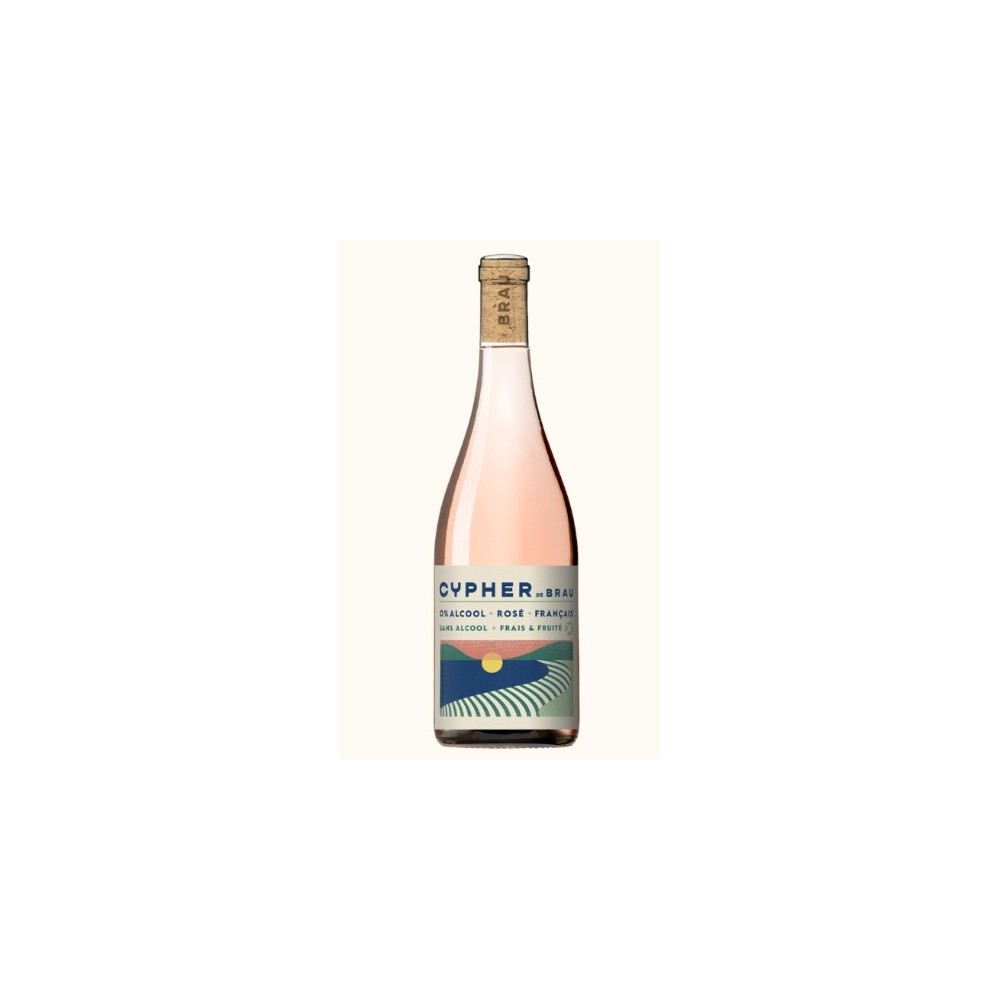 CYPHER ROSE sans alcool BY BRAU 75cl