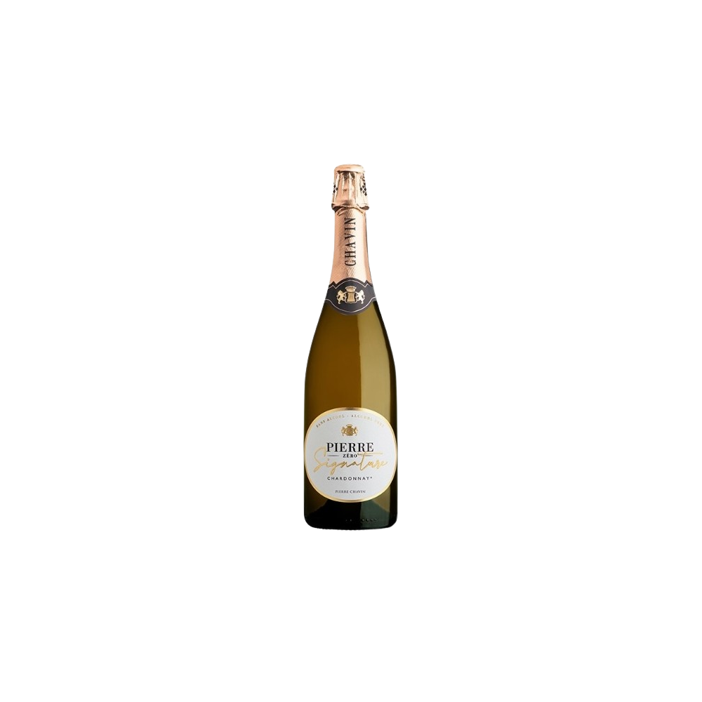 PIERRE SIGNATURE CHARDONNAY EFFERVESCENT sans alcool alcohol free chez ohnolo