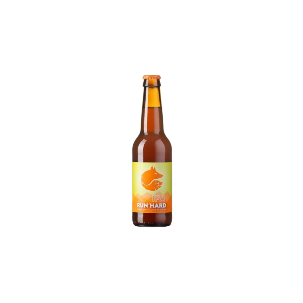 RUN'HARD Bière IPA sans gluten sans alcool 33cl